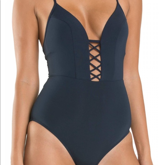 Jets Ink Lace Front One Piece